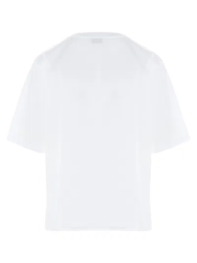 Saint Laurent Cotton T-shirt With Frontal Iconic Print In White