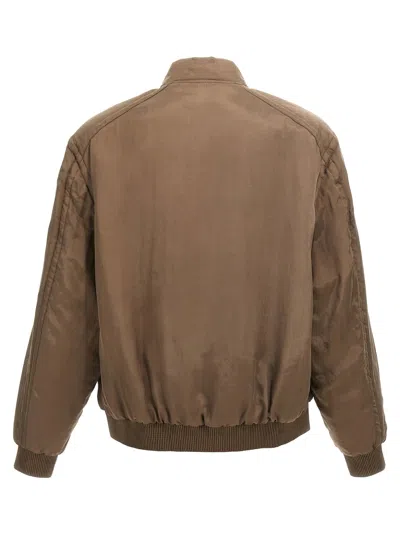Saint Laurent Twill Teddy Bomber Jacket