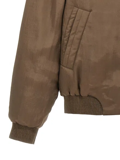 Saint Laurent Twill Teddy Bomber Jacket