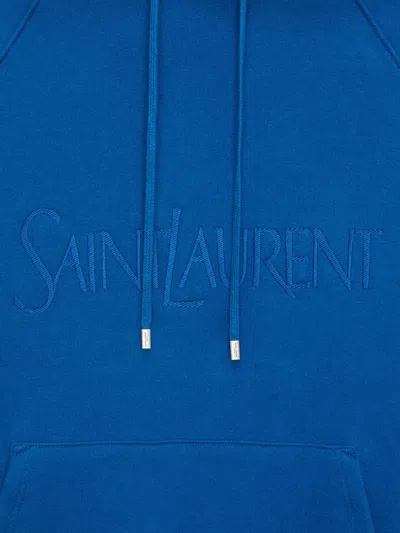 Saint Laurent Logo Cotton Hoodie