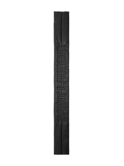 Saint Laurent Quilted Logo Scarf Wraparound Style