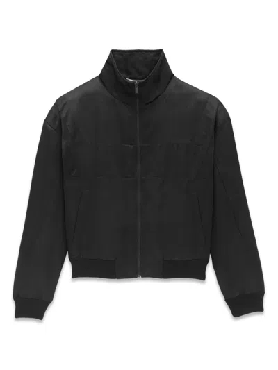 Saint Laurent Logo-embroidered Satin Bomber Jacket
