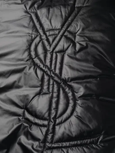 Saint Laurent Cassandre Anorak Oversized Hooded Coat