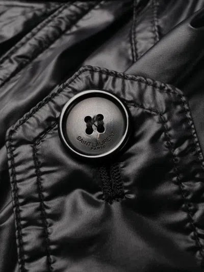 Saint Laurent Shoulder-pad Oversized Trench Coat