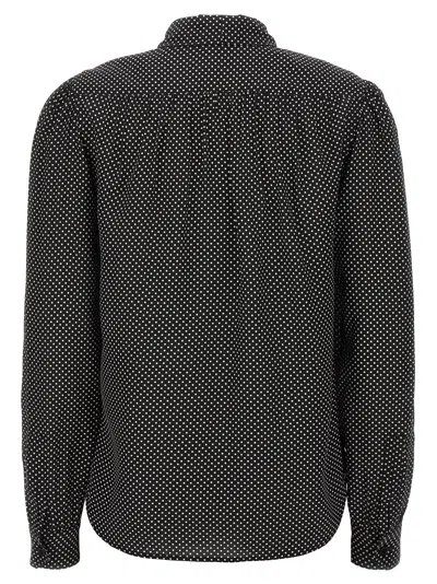 Shop Saint Laurent Polka Dot Shirt