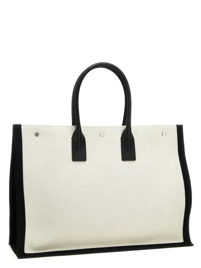 Saint Laurent Sand Canvas Large Rive Gauche Shopping Bag