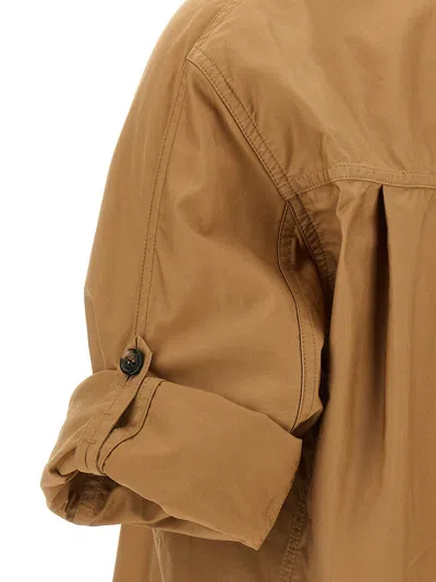 Saint Laurent Top In Twill Cammello Donna