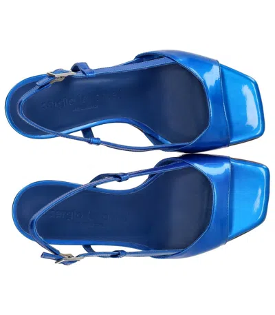 Sergio Levantesi Ilenia Electric Blue Heeled Sandal
