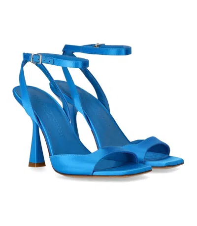 Sergio Levantesi Woman Sandals Azure Size 10 Soft Leather