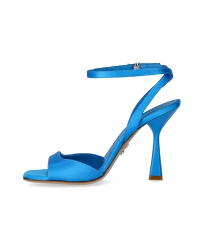 Sergio Levantesi Woman Sandals Azure Size 10 Soft Leather