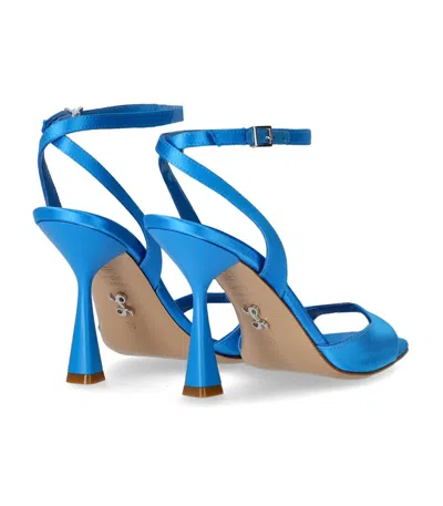 Sergio Levantesi Woman Sandals Azure Size 10 Soft Leather
