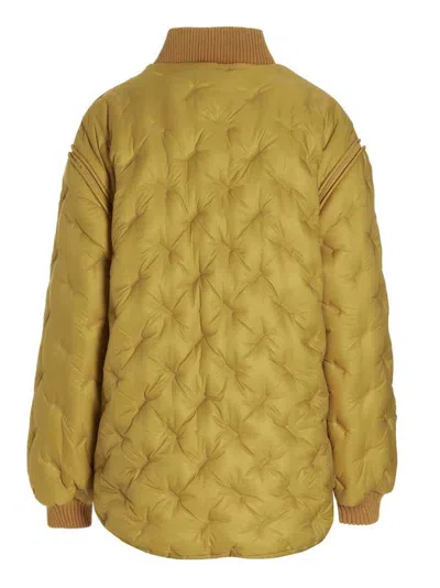 Sherpa Yellow Gang Reversible Bomber Jacket