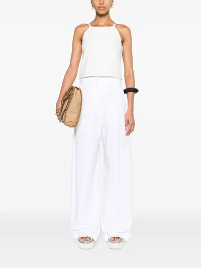 Sport Max Wide Leg Cotton Trousers