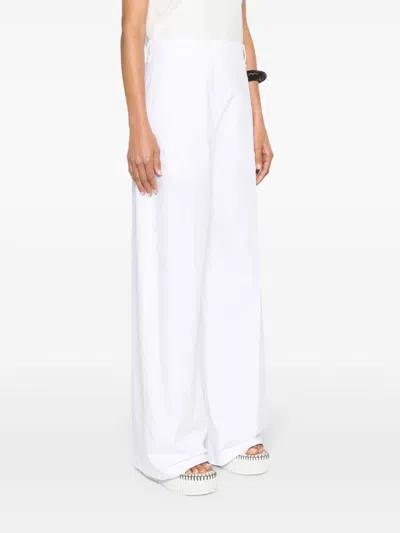 Sport Max Wide Leg Cotton Trousers