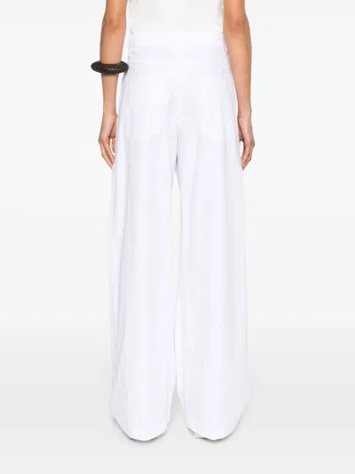 Sport Max Wide Leg Cotton Trousers