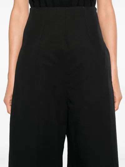 Sportmax Fashion Linen And Cotton Blend Trousers
