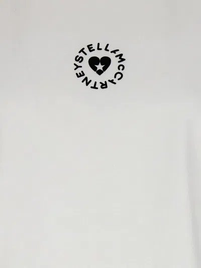 Stella Mccartney Cotton T-shirt With Circular Logo In White