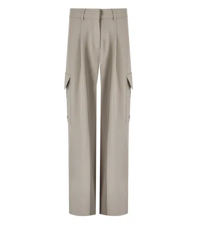 Stine Goya Olani Beige Wide Leg Trousers