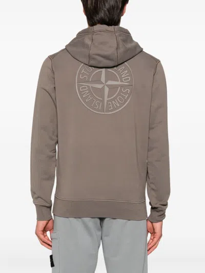 Stone Island Logo-print Cotton Hoodie