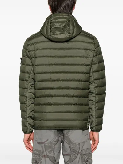 Shop Stone Island Nylon Down Jacket