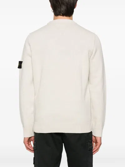 Shop Stone Island Wool Crewneck Sweater