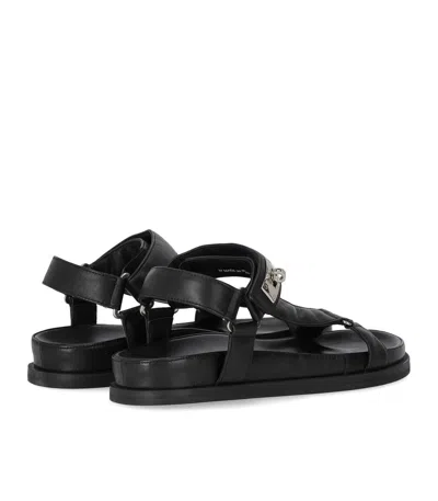 STRATEGIA STRATEGIA BLACK FLAT SANDAL 