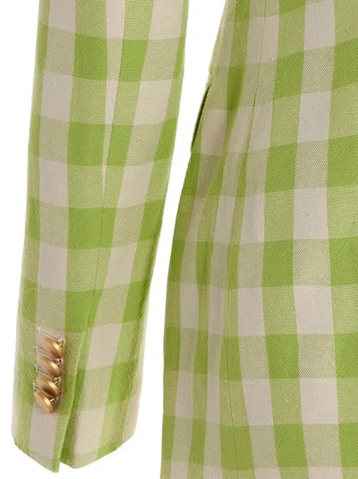 Tagliatore Paris Checkered Blazer Jacket With Front Pockets