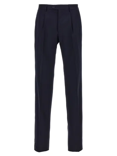 Tagliatore Notch Lapel Single Breasted Suit Dress In Blue