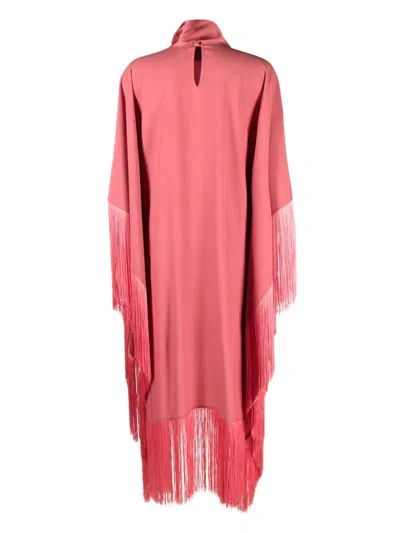 Shop Taller Marmo Pre Mrs. Ross Fringed Crêpe Kaftan