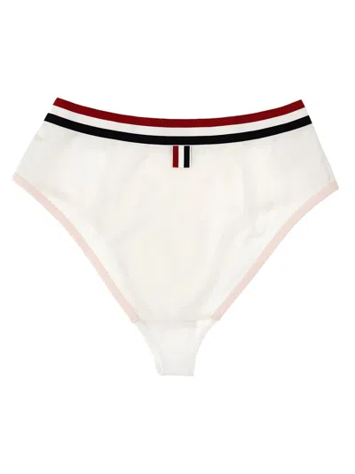 Thom Browne Color-block Briefs With Elastic Waistband And Sheer Panels
