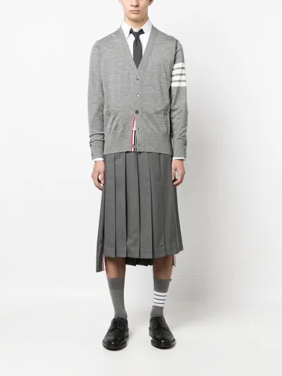 Shop Thom Browne 4 Bar Wool Cardigan