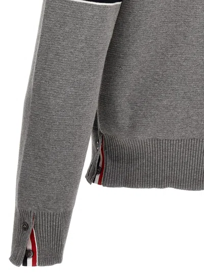 Thom Browne Milano Stitch Crew Neck Pullover