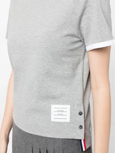 Thom Browne Rwb-stripe Logo-patch T-shirt