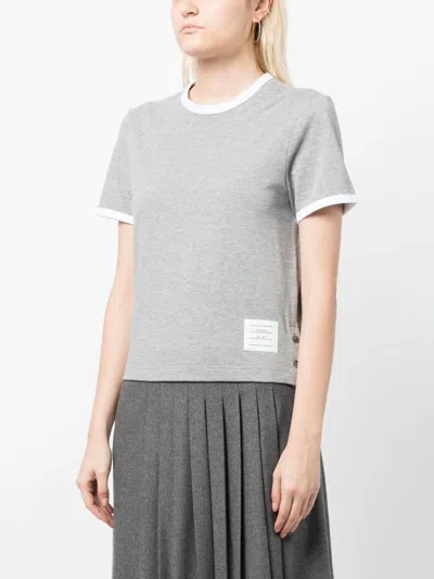 Thom Browne Rwb-stripe Logo-patch T-shirt