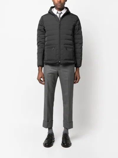 Shop Thom Browne Oversized Wool Bomber Jacket