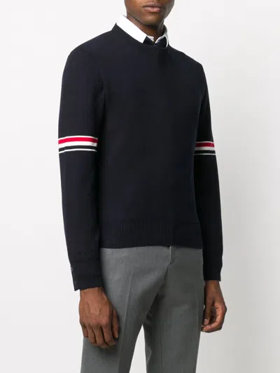 Shop Thom Browne Rwb Cotton Sweater