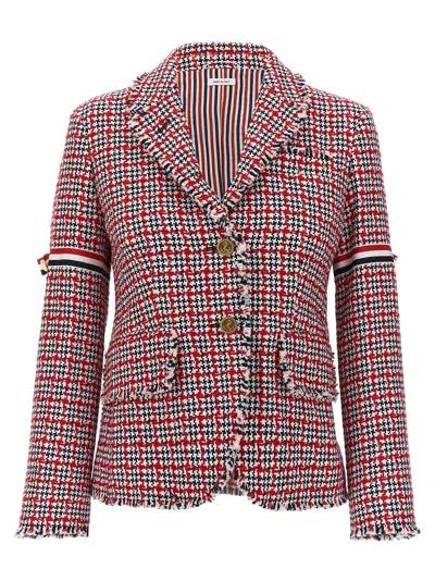 Thom Browne Check-pattern Tweed Jacket