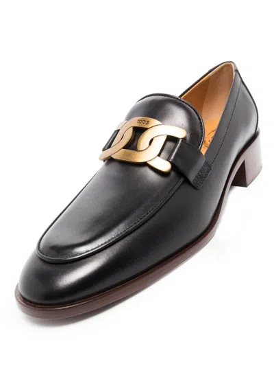 Shop Tod's Leather Heel Loafers