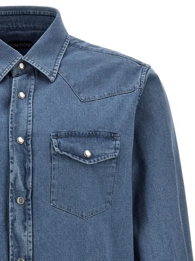 Shop Tom Ford Denim Shirt