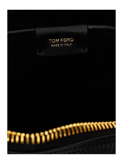 TOM FORD TOM FORD LOGO LEATHER BEAUTY CASE 