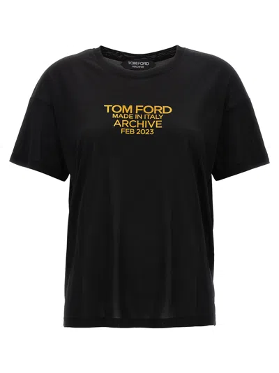 Tom Ford Printed Logo Crew Neck T-shirt