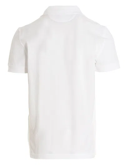 Tom Ford White Polo Shirt With Classic Collar In Cotton Blend Man