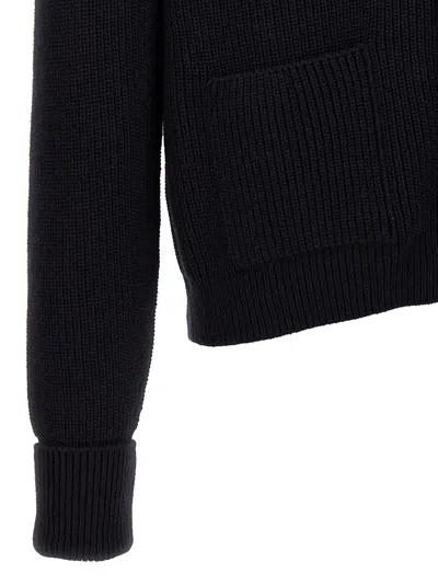 Tom Ford Cashmere Knit Sweater With Buffalo Horn Buttons And Shawl Collar