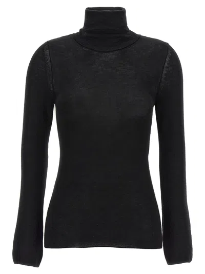 Tom Ford Turtleneck Long-sleeve Fine Cashmere-silk Top