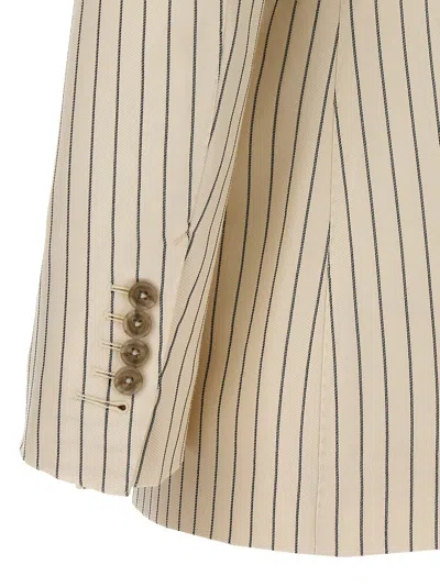 Shop Tom Ford Striped Double Breasted Blazer