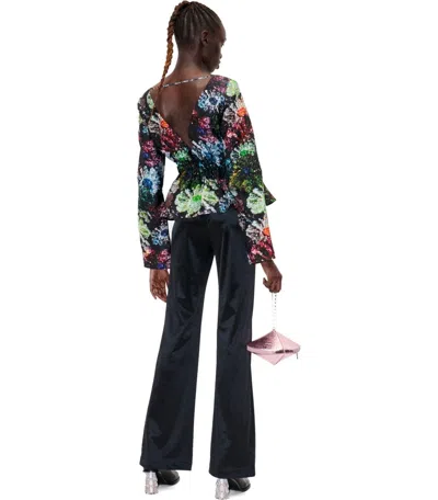 Stine Goya Nathalie Glitter Bloom-print Blouse
