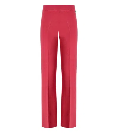 Twinset Holly Berry Knitted Wide Leg Trousers