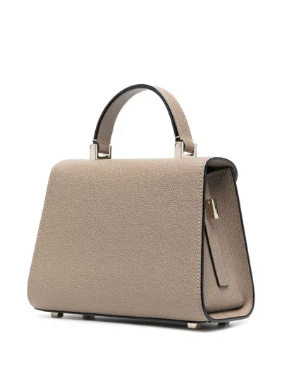 Shop Valextra Iside Micro Leather Handbag