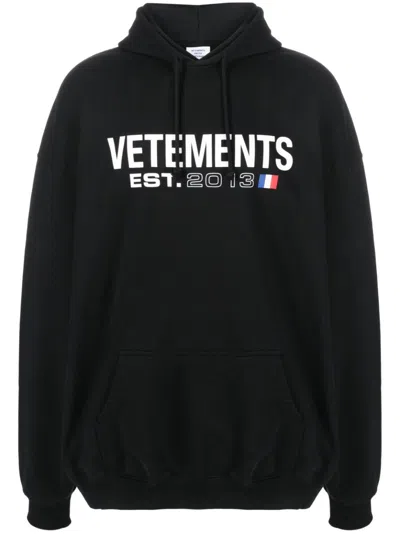 Vetements Oversize Hooded Sweatshirt In Cotton Blend
