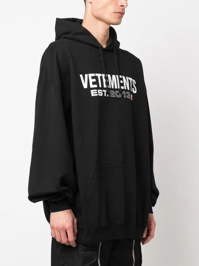 Vetements Oversize Hooded Sweatshirt In Cotton Blend